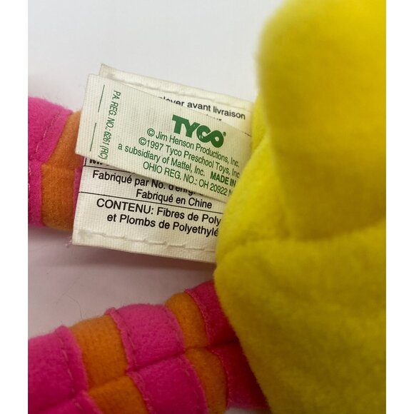 Tyco Sesame Street Beans Big Bird Plush NWT New 1997 30th Anniversary - Picture 3 of 5